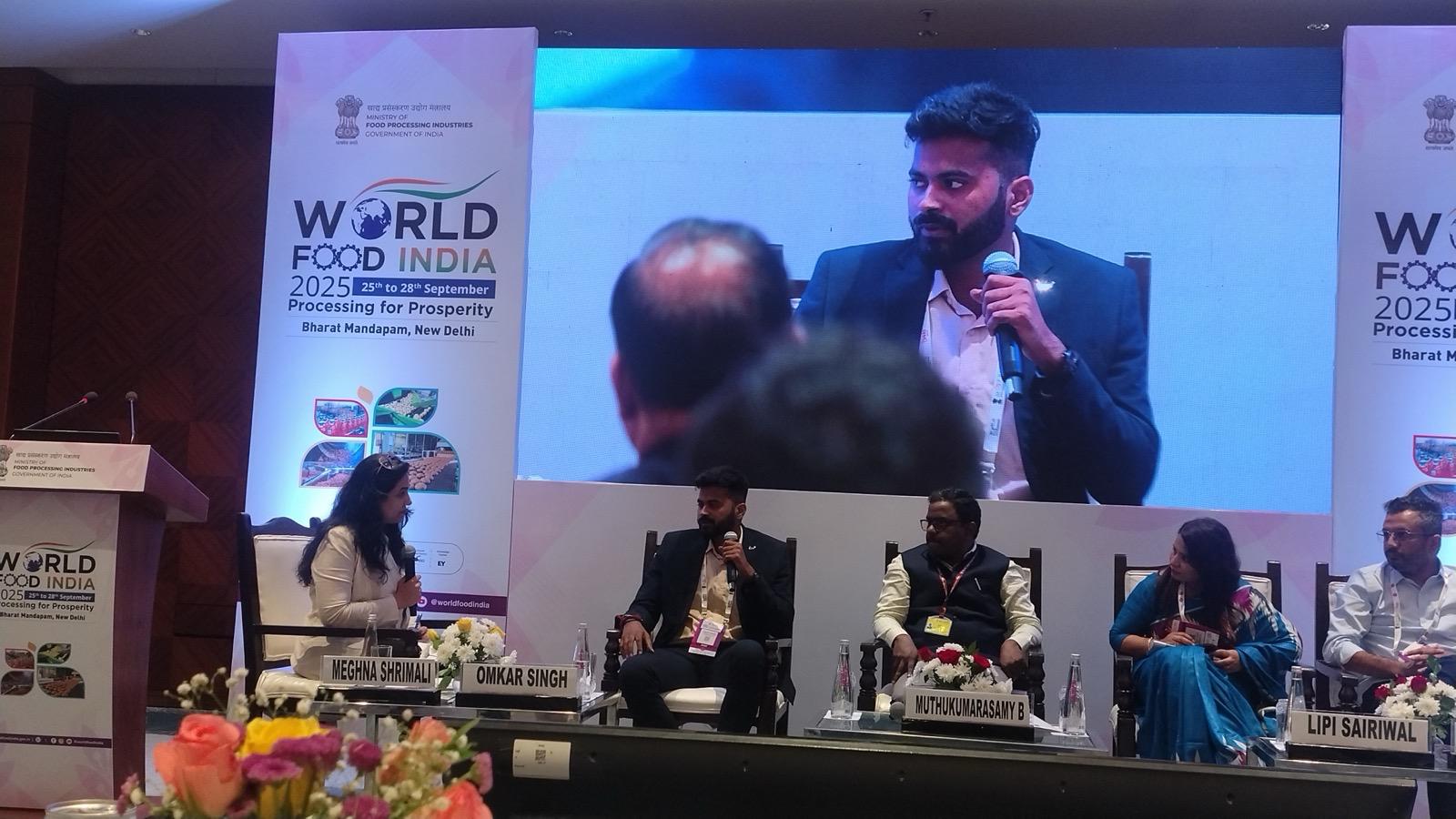 ChickenWala presenting business model at Food India Expo 2025